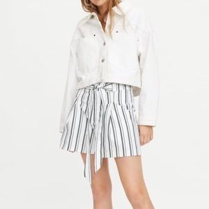 Zara Paper Bag Waist Shorts